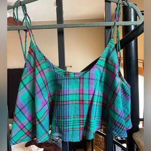 Urban outfitters BDG plaid crop top